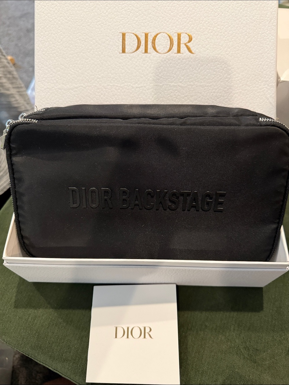 Dior Backstage Black Toiletry Pouch